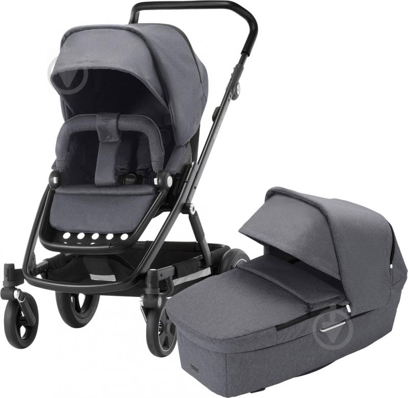 Коляска универсальная 2 в 1 Britax GO NEXT 2 Graphite Melange/Black 2000027970 - фото 1