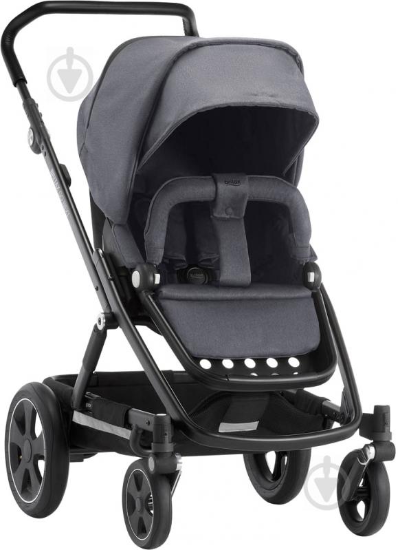 Коляска универсальная 2 в 1 Britax GO NEXT 2 Graphite Melange/Black 2000027970 - фото 3