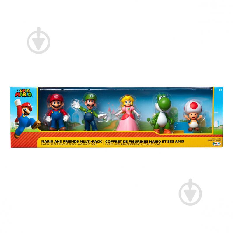 Набор игровых фигурок Super Mario Марио и друзья 6 см 400904 - фото 1