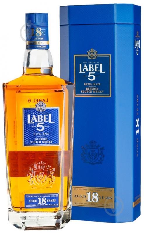 Виски Label 5 бленд "Label 5 18yo" подарочная коробка 0,7 л - фото 1