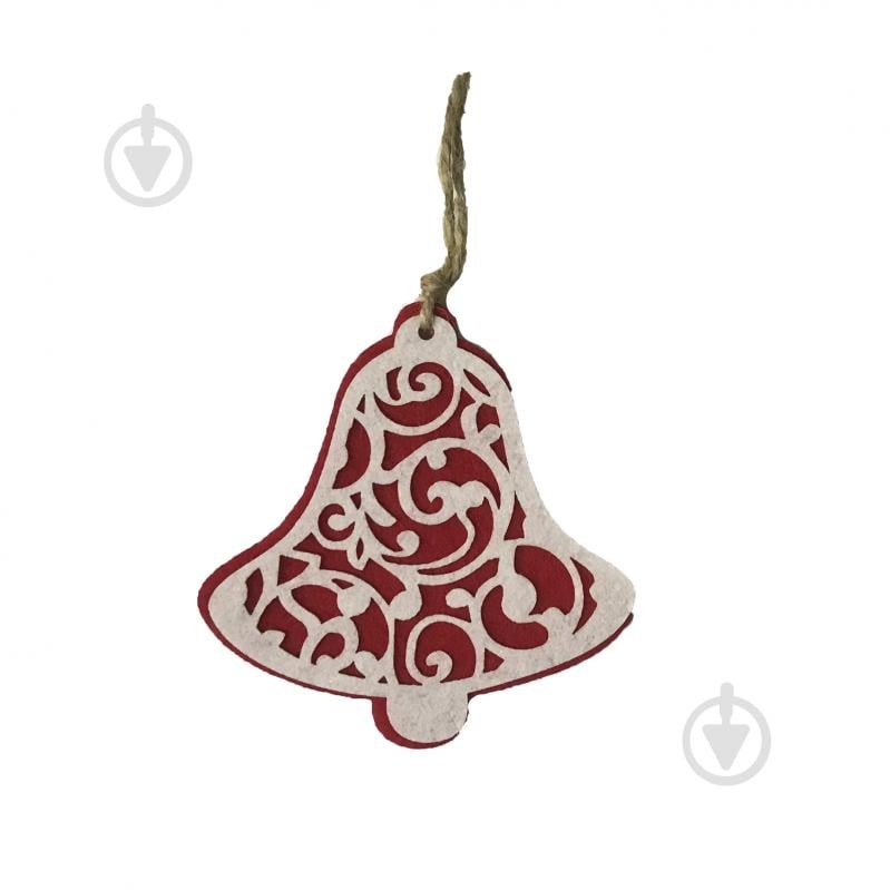 Декоративная подвеска из фетра колокольчик Аплі Краплі - фото 1