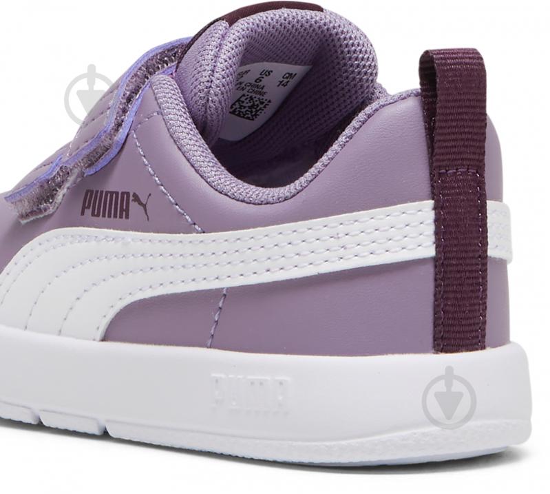 Кроссовки для девочек демисезонные Puma COURTFLEX V3 V INF 31025204 р.21 сиреневые - фото 5