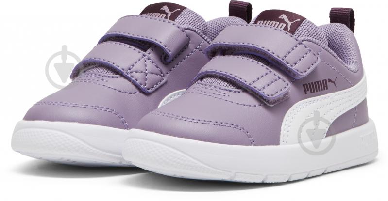 Кроссовки для девочек демисезонные Puma COURTFLEX V3 V INF 31025204 р.21 сиреневые - фото 3