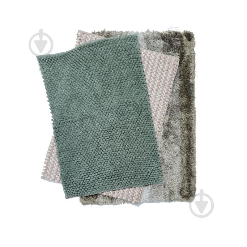 Набор ковриков Dariana Pearl 60x90 см беж + Мелоди 55х80 беж + Ананас 80х55 нефрит - фото 1 Набор ковриков Dariana Pearl 60x90 см беж + Мелоди 55х80 беж + Ананас 80х55 нефрит - фото 1