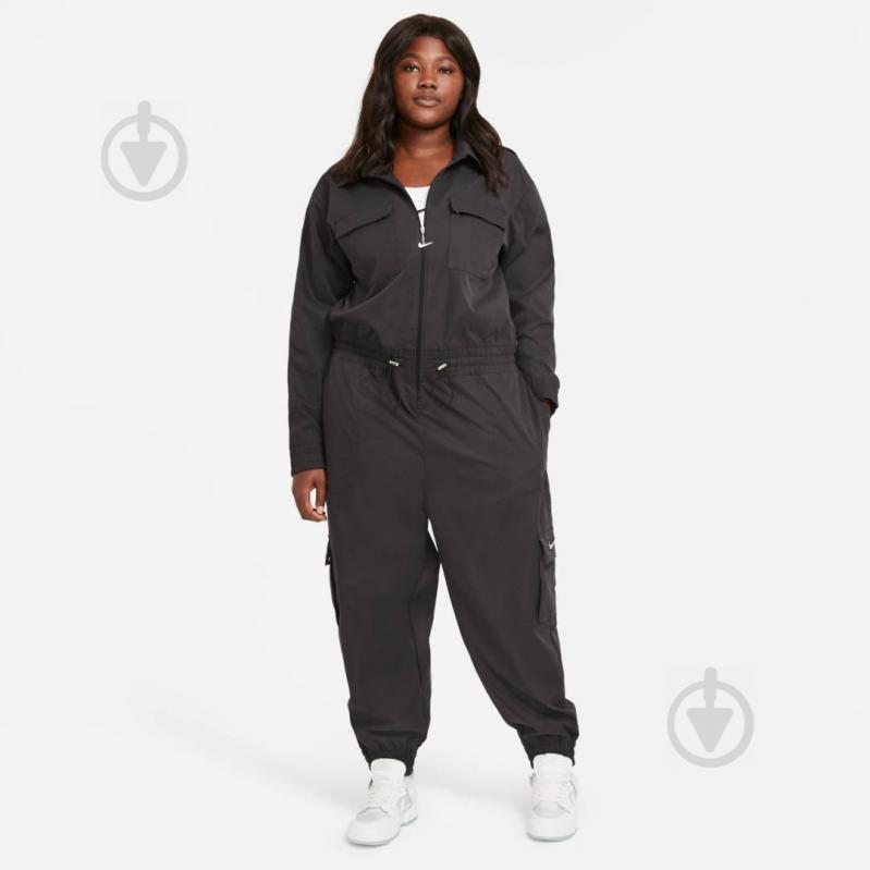 Nike Womens XL Extra Large Sportswear Black Utility Coverall Jumpsuit  CZ8894-010