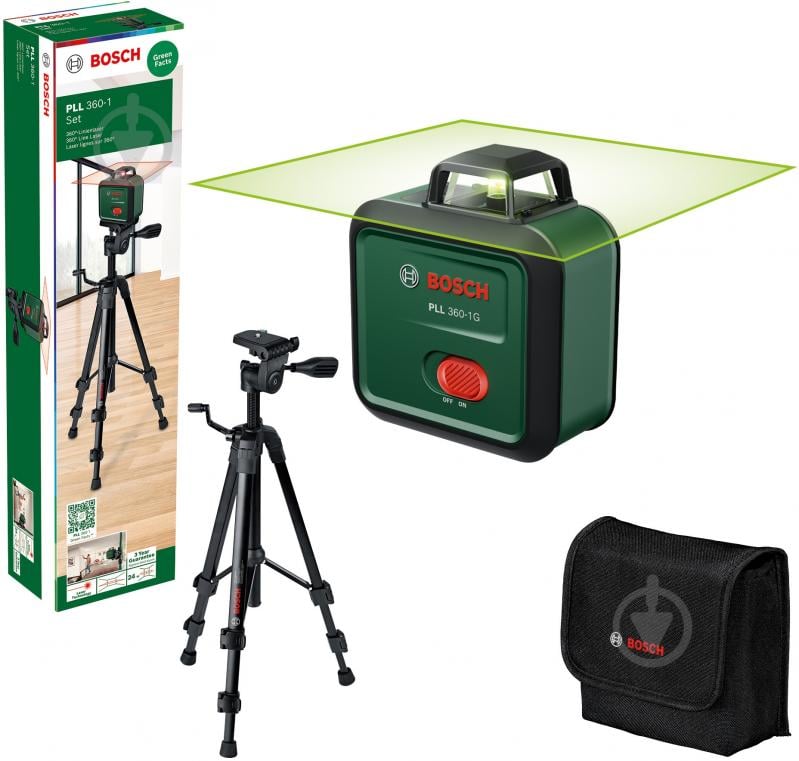 Нивелир лазерный Bosch PLL 360-1G Basic 0603663M01 - фото 4
