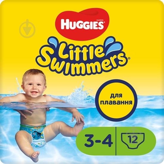 Підгузки-трусики Huggies Little Swimmers 4 7-15 кг 12 шт. - фото 1