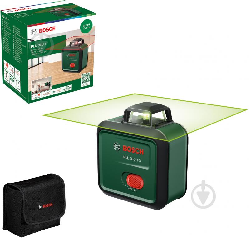Нивелир лазерный Bosch PLL 360-1G Basic 0603663M00 - фото 4 Нивелир лазерный Bosch PLL 360-1G Basic 0603663M00 - фото 4