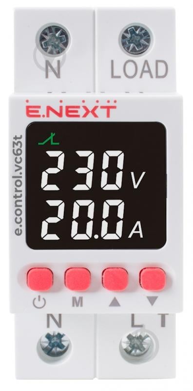 Реле напряжения и тока E.NEXT e.control.vc63t p0690036 - фото 2 Реле напряжения и тока E.NEXT e.control.vc63t p0690036 - фото 2