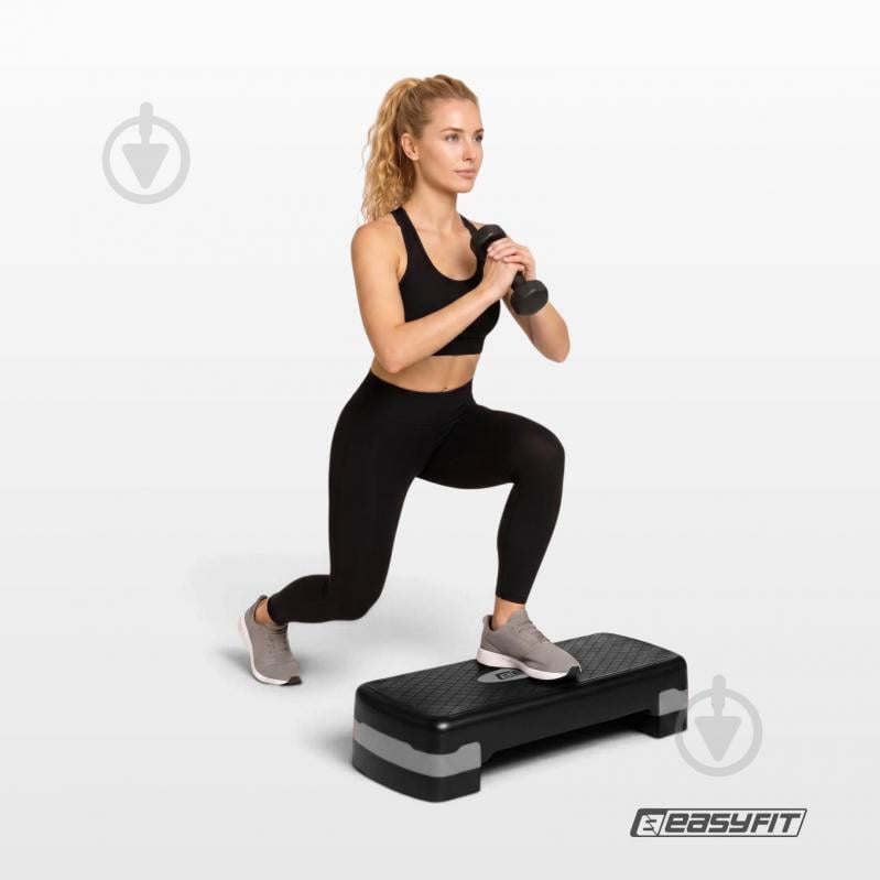 Степ-платформа EasyFit Step-B 2-ступенчатая серая EF-0540-GY - фото 2