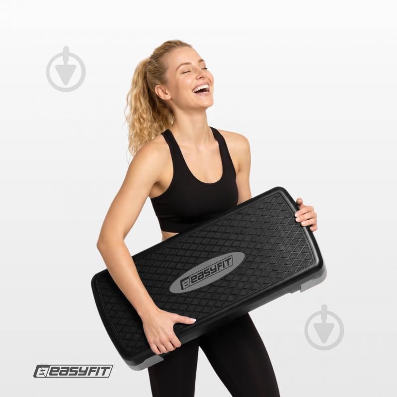 Степ-платформа EasyFit Step-B 2-ступенчатая серая EF-0540-GY - фото 12