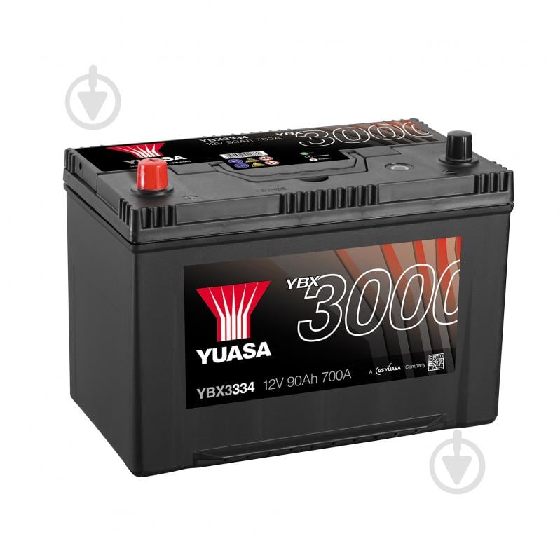 Акумулятор автомобільний Yuasa SMF Battery 95Ah 720A 12V YBX3334 «+» ліворуч (YBX3334) - фото 1