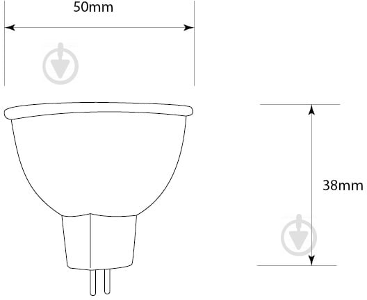 Лампа світлодіодна Светкомплект 6 Вт MR16 матова GU5.3 220 В 3000 К - фото 5
