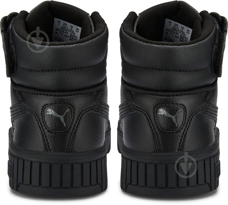 Кроссовки для девочек демисезонные Puma CARINA 2.0 MID JR 38737601 р.39 черные - фото 4