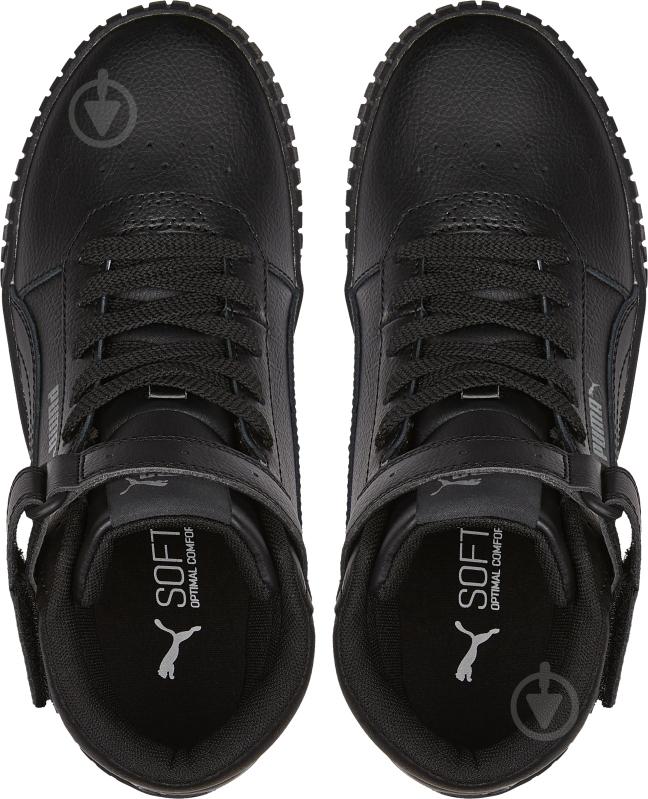 Кроссовки для девочек демисезонные Puma CARINA 2.0 MID JR 38737601 р.39 черные - фото 5