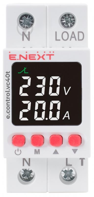 Реле напряжения и тока E.NEXT e.control.vc40t p0690035 - фото 2 Реле напряжения и тока E.NEXT e.control.vc40t p0690035 - фото 2