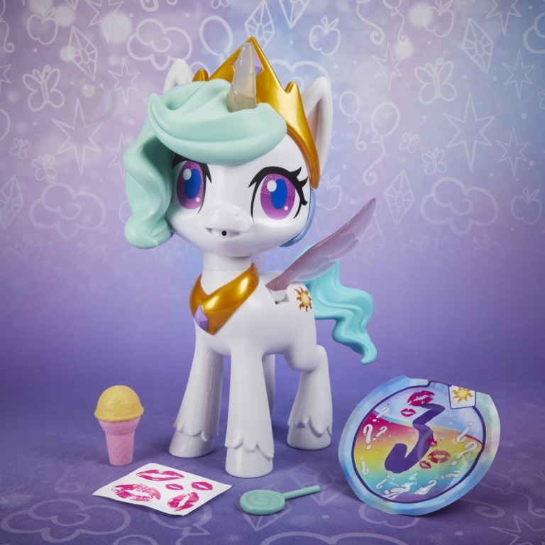 Набор аксессуаров Hasbro MLP Поцелуй Селестии E9107 - фото 4 Набор аксессуаров Hasbro MLP Поцелуй Селестии E9107 - фото 4