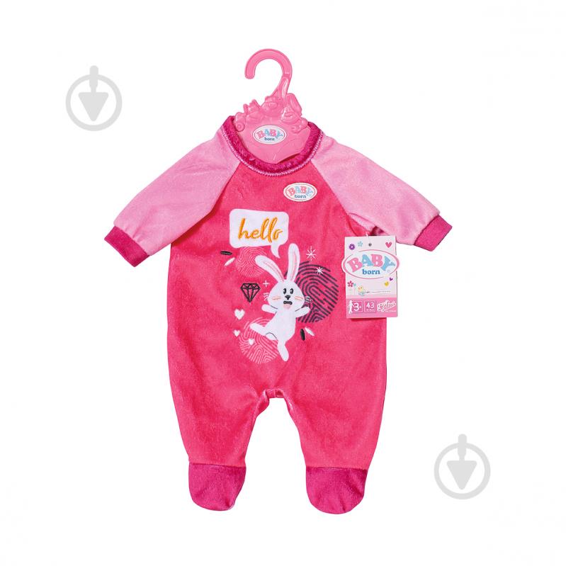 Игровой набор Zapf Baby Born розовый комбинезон 832646 - фото 1