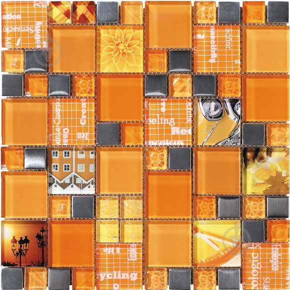 Мозаїка Intermatex Carnaval Orange 30x30 - фото 1