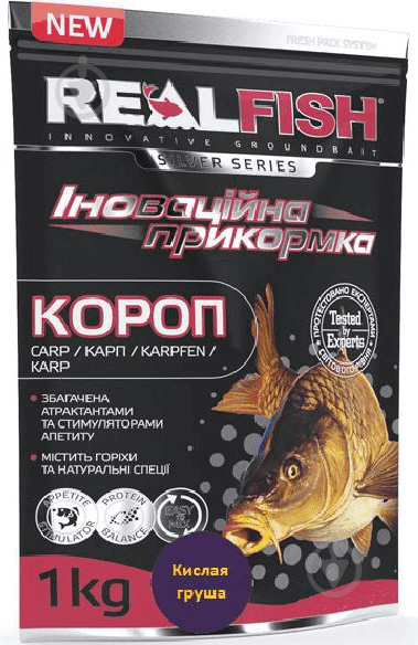 Прикормка RealFish 1000 г кислая груша Короп - фото 1