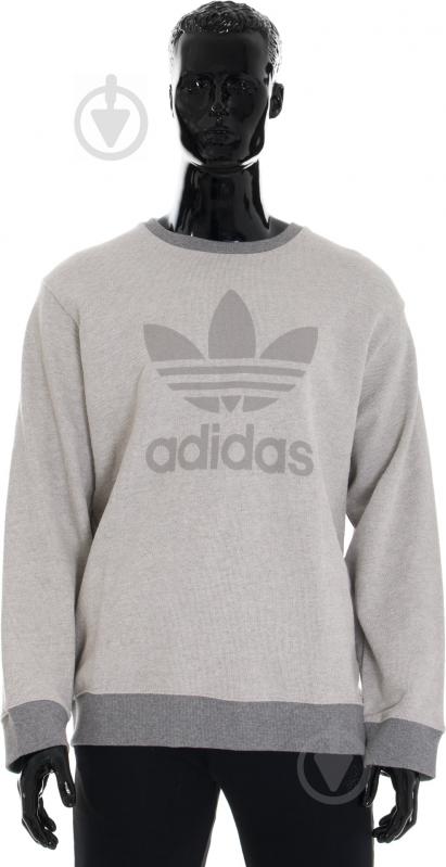 Свитшот Adidas Noize Crew Sweatshirt AY9278 р. L серый - фото 1