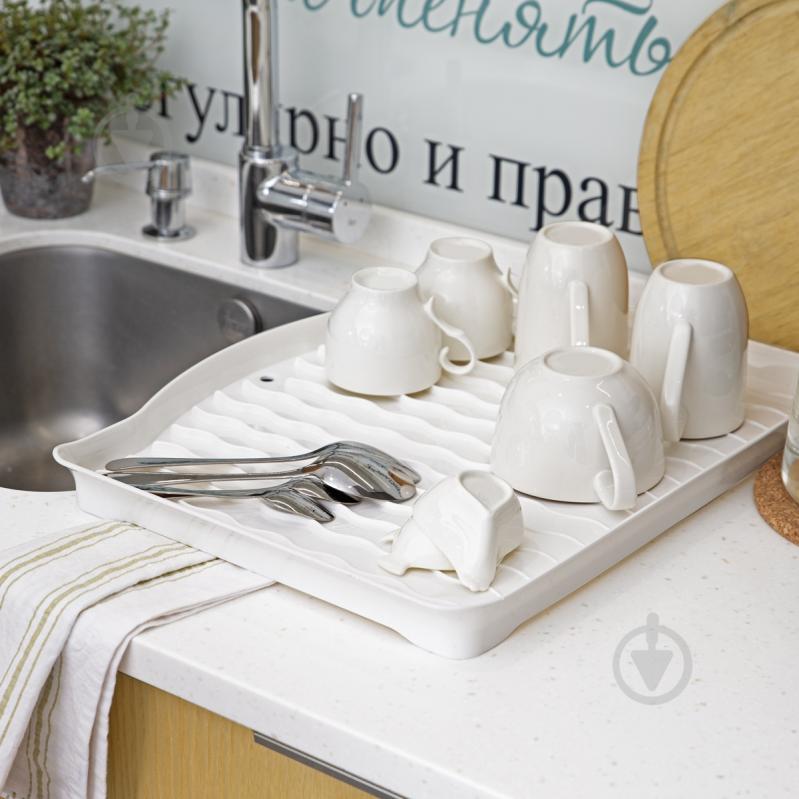 Сушилка для посуды MVM DR-01 White - фото 4