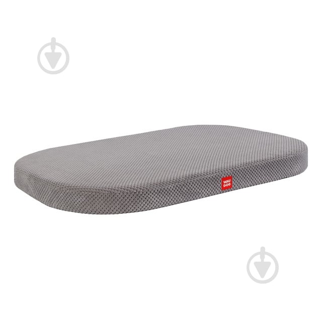 Лежанка Waudog Дорис велюр со съемным чехлом М серая - фото 1 Лежанка Waudog Дорис велюр со съемным чехлом М серая - фото 1