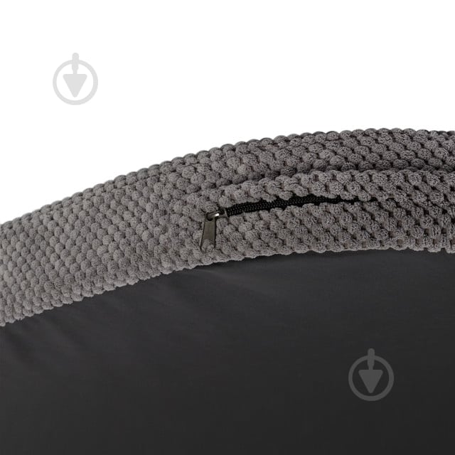 Лежанка Waudog Дорис велюр со съемным чехлом М серая - фото 4 Лежанка Waudog Дорис велюр со съемным чехлом М серая - фото 4