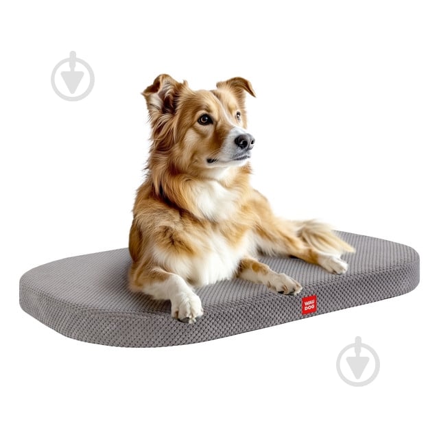 Лежанка Waudog Дорис велюр со съемным чехлом М серая - фото 5 Лежанка Waudog Дорис велюр со съемным чехлом М серая - фото 5