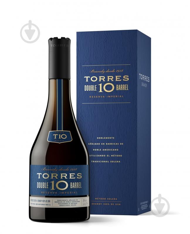 Бренди Torres Double Barrel 10 лет выдержки 38% 0,7 л - фото 1