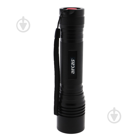 Ліхтарик Arcas 18W LED Flashlight with zoom 6*АА Box чорний - фото 1