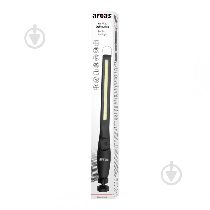 Ліхтар Arcas 8W LED Flashlight with USB акум. 1*18650 2200mAh Box 400 Lm чорний - фото 3 Ліхтар Arcas 8W LED Flashlight with USB акум. 1*18650 2200mAh Box 400 Lm чорний - фото 3