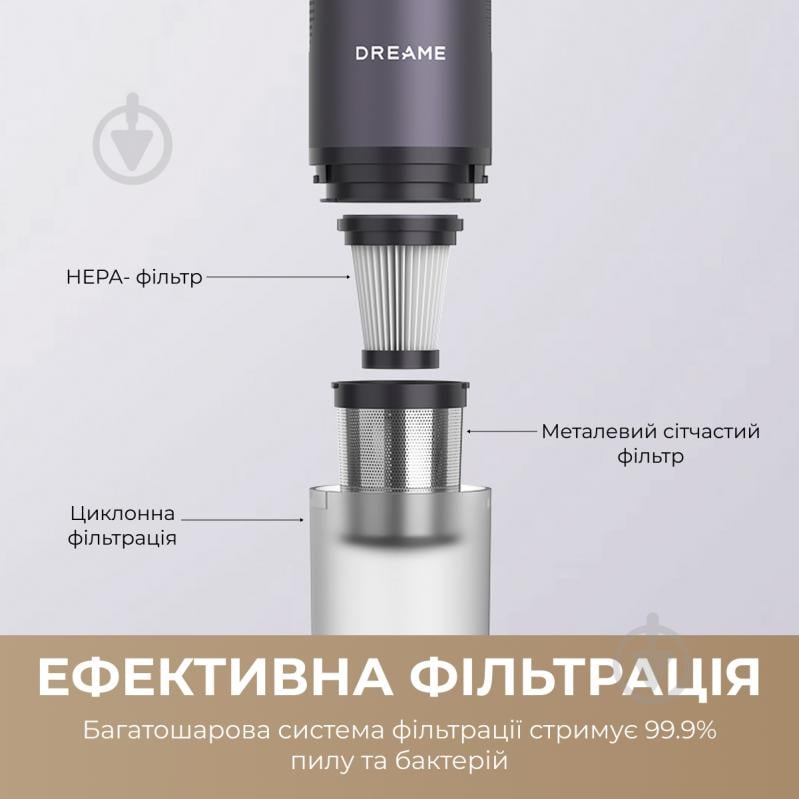 Пылесос аккумуляторный DREAME DE10 blue - фото 3