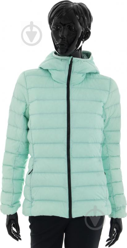 Пуховик женские зимние Adidas Light Down Hooded Jacket AP8736 р.S зеленый - фото 1