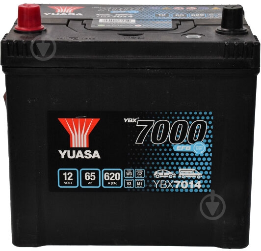 ᐉ Акумулятор автомобільний Yuasa EFB Start Stop 65Ah 620A 12V «+» ліворуч (YBX7014) • Краща ціна в Києві, Україні • Купити в Епіцентр