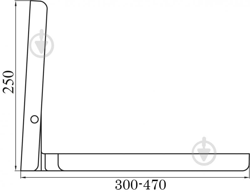 Крепление для микроволновой печи DC 250х300 мм черная - фото 2