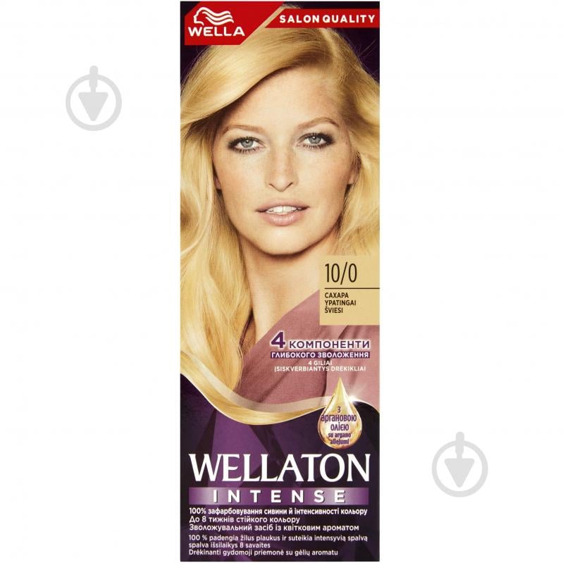 Крем-фарба для волосся Wella Wellaton №10/0 сахара 110 мл - фото 1