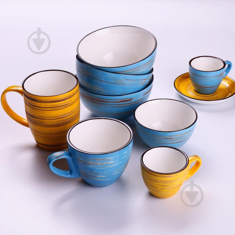 Чашка для чая Wilmax Spiral Blue 190 мл WL-669635/A - фото 3