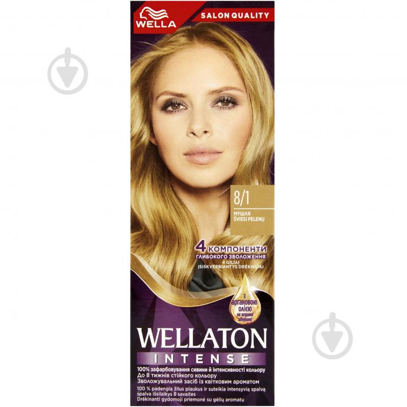 Крем-фарба для волосся Wella Wellaton №8/1 ракушка 110 мл - фото 1