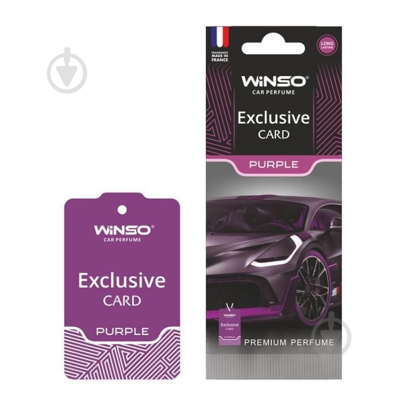 Ароматизатор подвесной WINSO Card Exclusive 533150 Purple 72 мл - фото 1