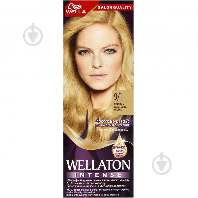 Крем-фарба для волосся Wella Wellaton №9/1 перлина 110 мл - фото 1