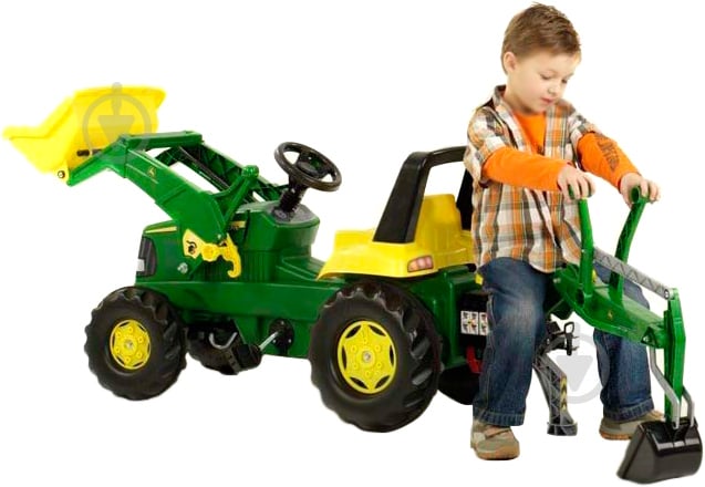 Веломобиль Rolly Toys rollyJunior John Deere 811076 - фото 3