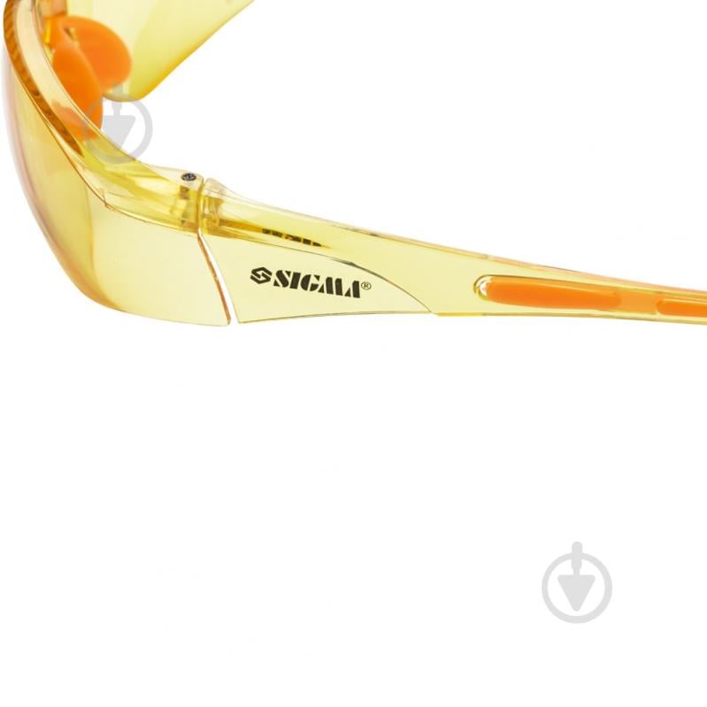 Очки защитные Sigma Python anti-scratch бурштинові 9410671 - фото 5