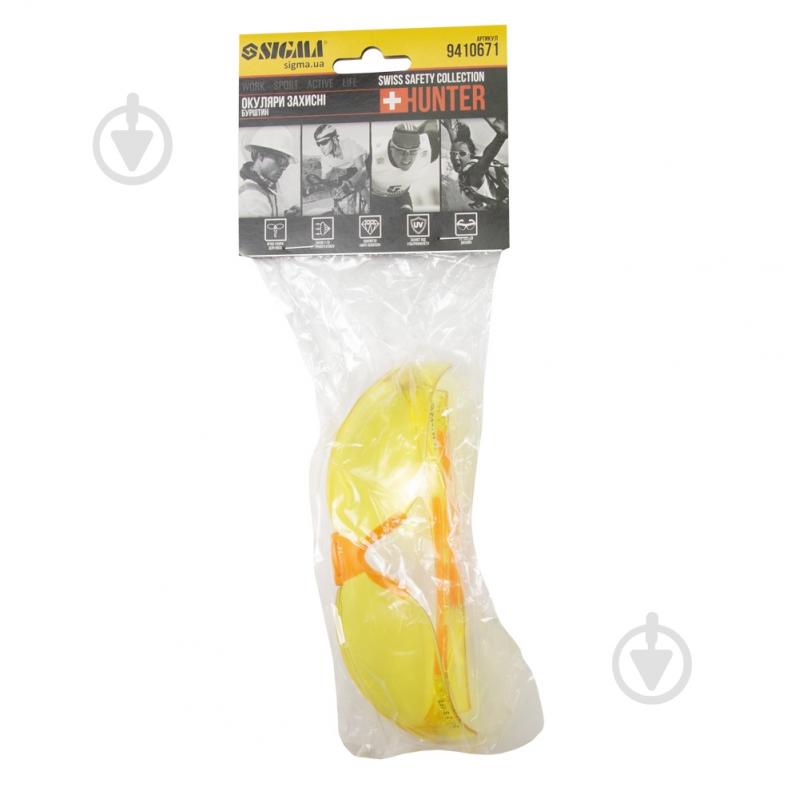 Очки защитные Sigma Python anti-scratch бурштинові 9410671 - фото 7