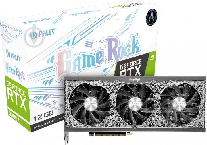 Видеокарта Palit GeForce RTX 3080 Ti GameRock 12GB GDDR6 384bit (NED308TT19KB-1020G) - фото 9