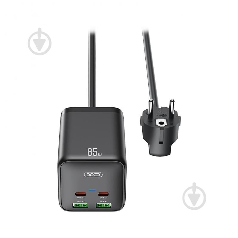 Мережевий фільтр Xo WL24 2 розетки, 2 USB-А/2 USB-C порти - фото 2 Мережевий фільтр Xo WL24 2 розетки, 2 USB-А/2 USB-C порти - фото 2