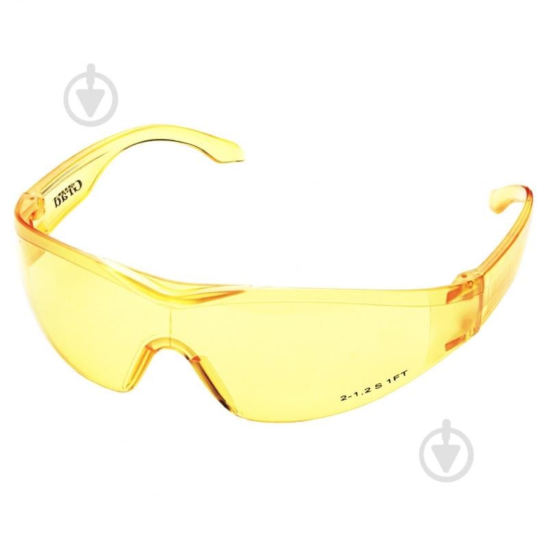 Очки защитные Grad Python anti-scratch жовті 9411675 - фото 1