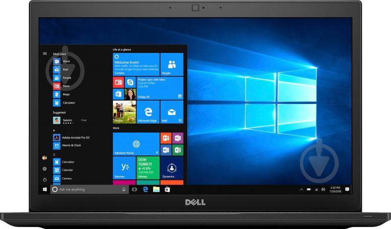 Ноутбук Dell Latitude 7490 14" (N020L749014_W10) black - фото 1