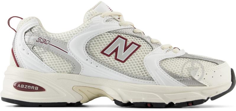 Кроссовки нисекс демисезонные New Balance 530 MR530SZ р.37 белые с серым - фото 1