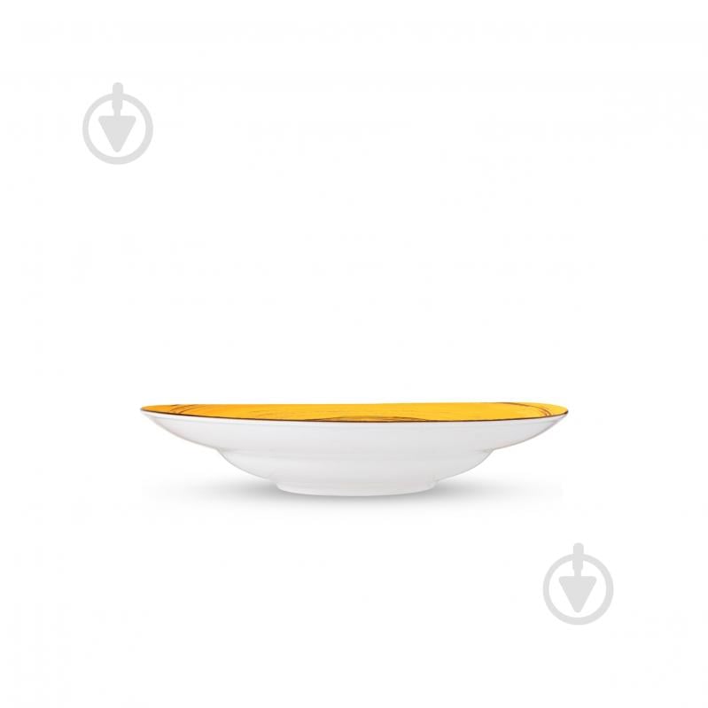 Тарілка для супу Wilmax Spiral Yellow 25,5 см 350 мл WL-669427/A - фото 2 Тарілка для супу Wilmax Spiral Yellow 25,5 см 350 мл WL-669427/A - фото 2